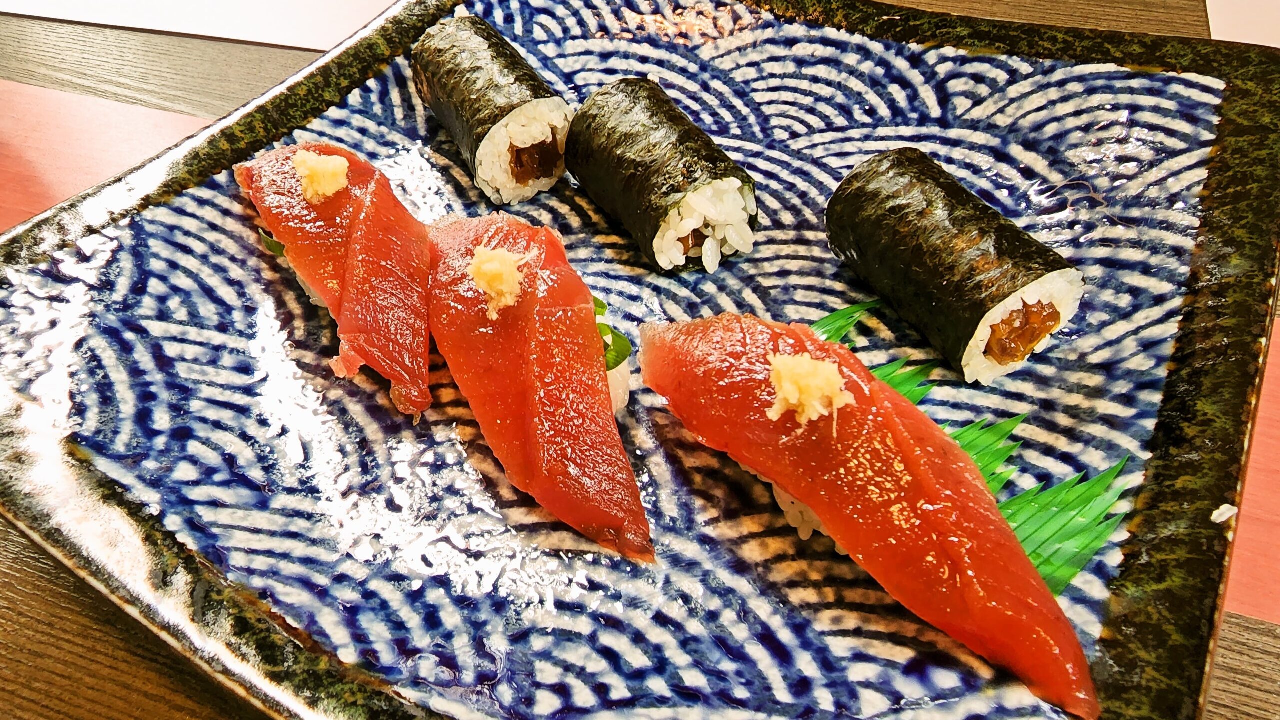 グリーンハウスの初ガツオと干瓢、カツオは千葉産で干瓢は自家製の物で栃木産