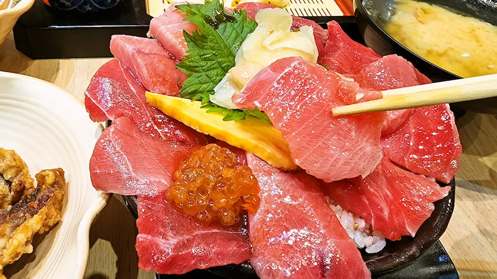 極上本まぐろ中トロ丼