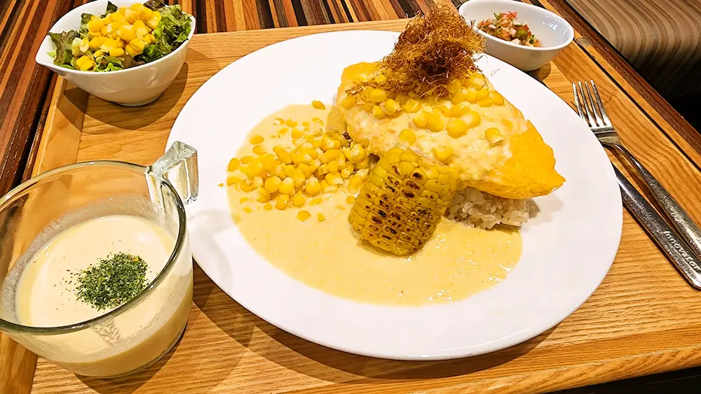 おひさまコーン畑のふわふわオムライス