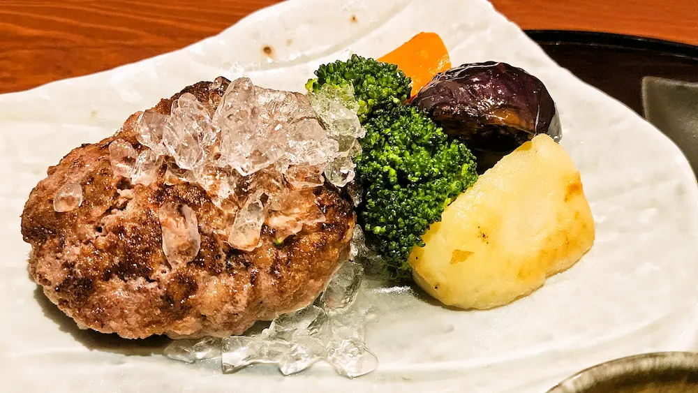 ハンバーグの森 Green Greenの冷やしつけバーグ アップ