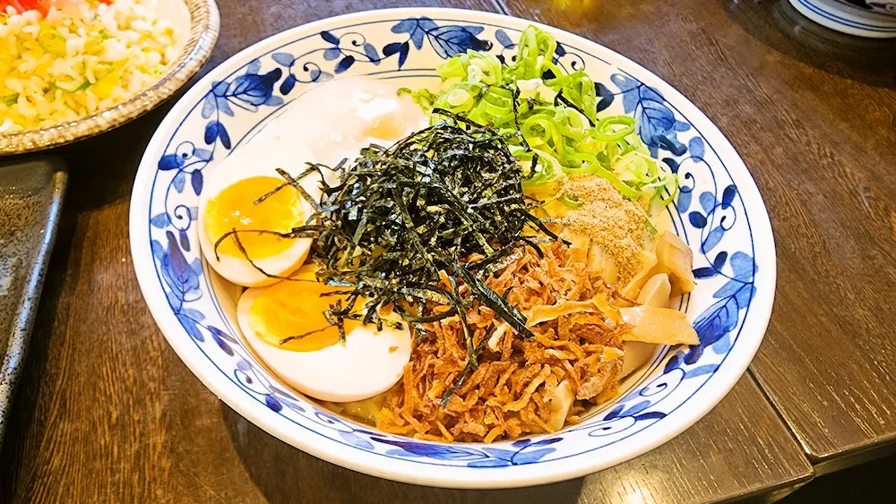 焼きあご中華そば おおさわ あご出汁まぜそば 味玉入り 1