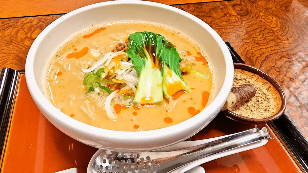 發巳 藤枝店の發巳担々麺(別アングル)