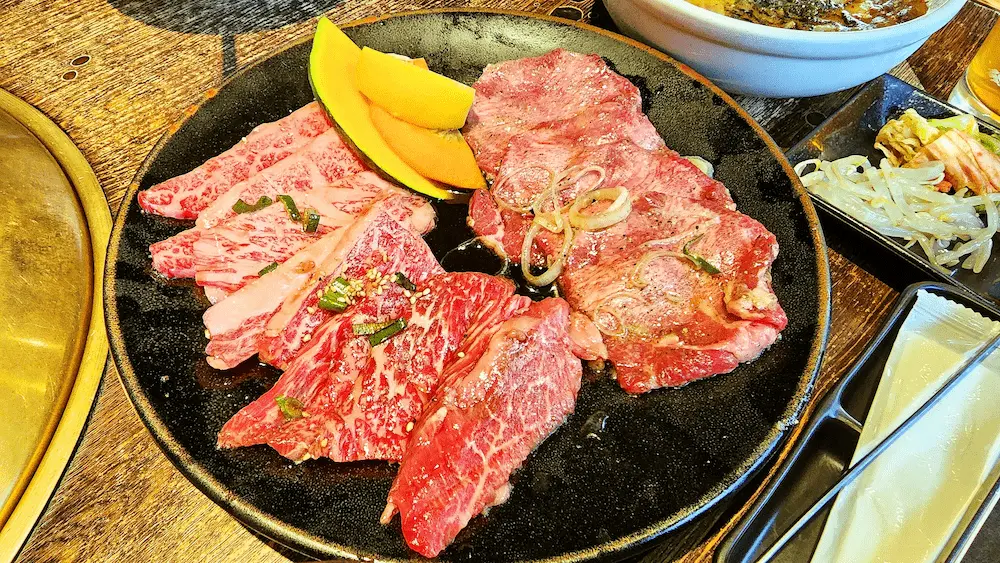 中込精肉店のタン、カルビ、ロース