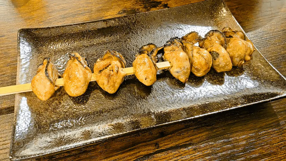 海飯の海鮮串(牡蠣)