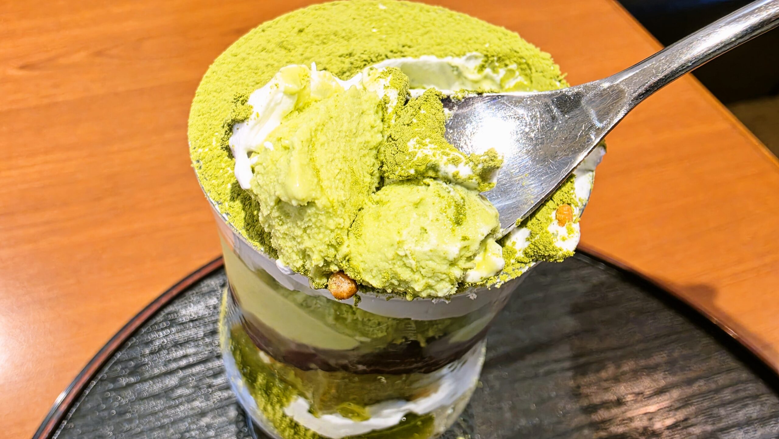 四季菜 Gelato & Café きらりのきらり抹茶パフェのアップ