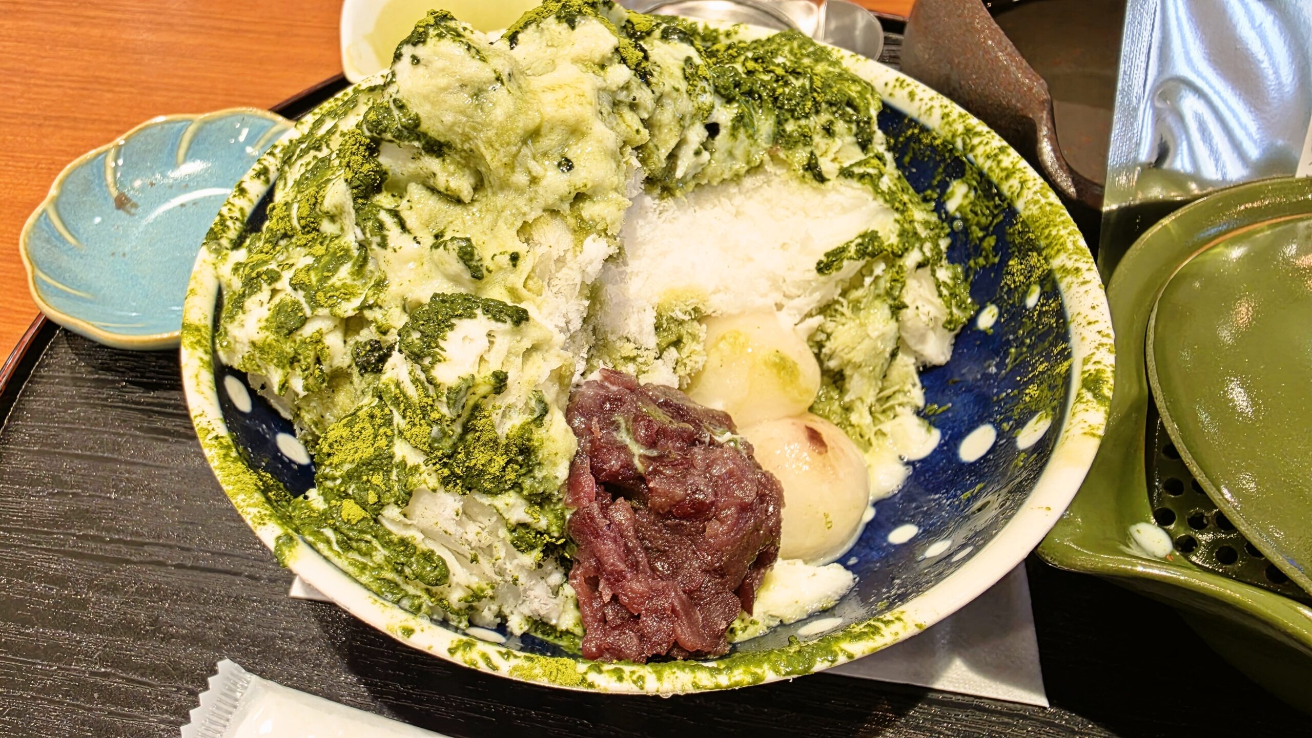四季菜 Gelato & Café きらりのミルク抹茶金時のミルク氷
