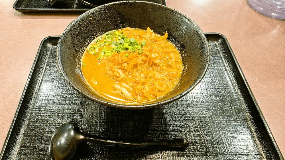 鐘壱の桜えびのカレーうどん