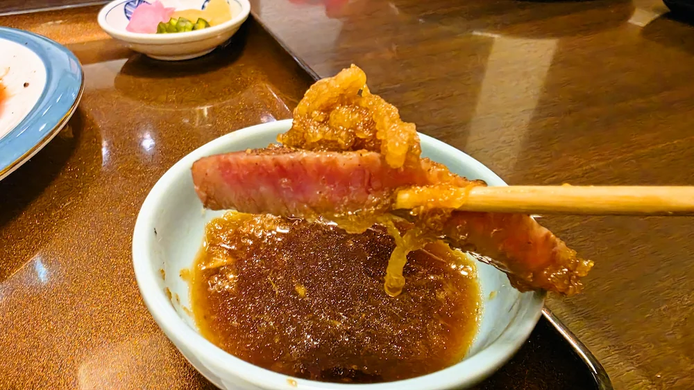 大正亭の和牛ステーキ