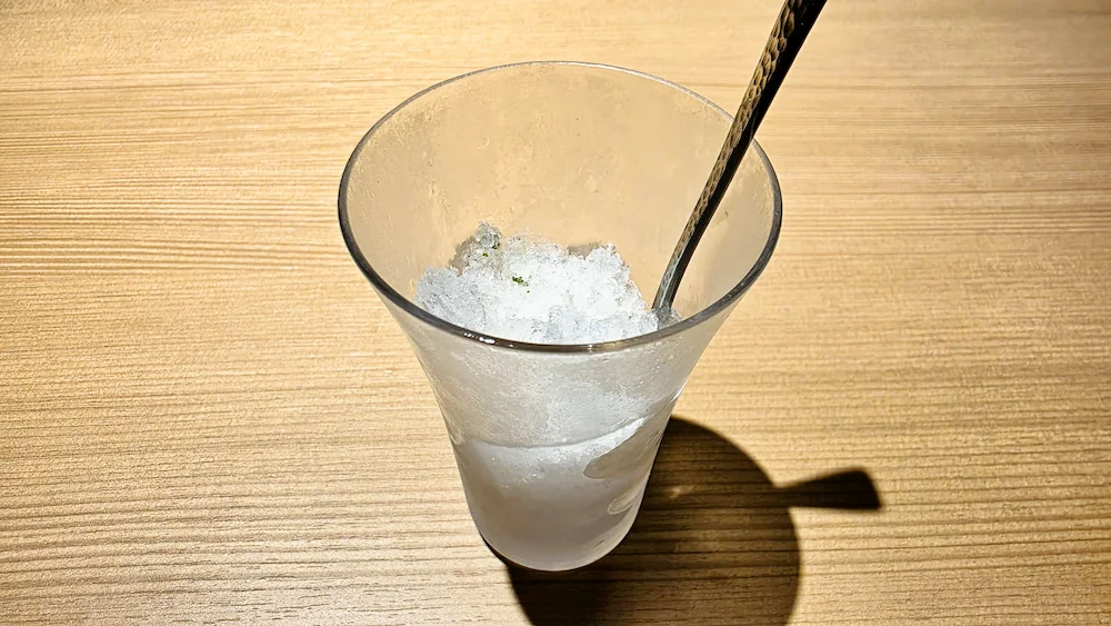米つむぎのシャーベット