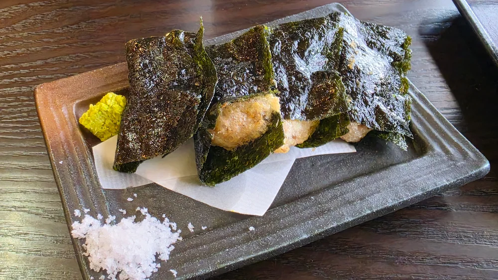 照るてるぼーずの生とろろ 磯辺揚げ