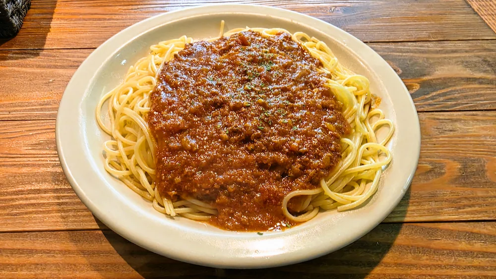 夢の中へ 二代目のミートソーススパゲティ